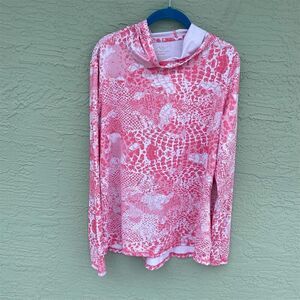 Silver Bait Women's Pink Athletic Long Sleeve Hoodie Shirt Size L